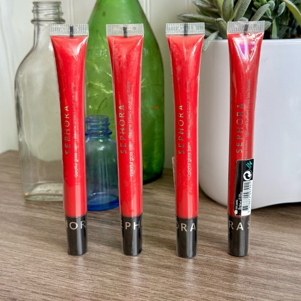 Lot of 4 - Sephora Lip Gloss - Hot Pants - .32oz Each Sealed PB2
